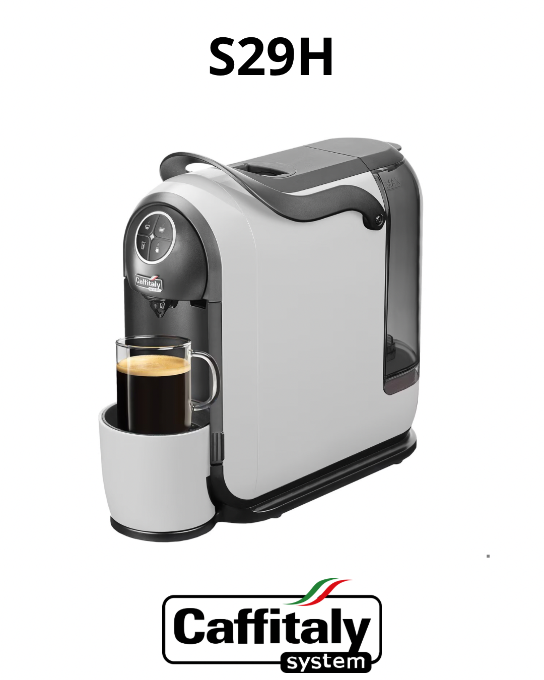 Machine Caffitaly S29H – Blanc/Noir (Schuko)